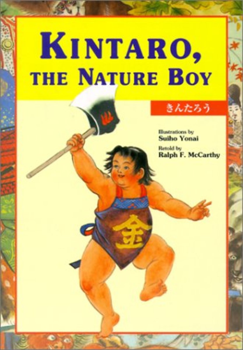 Kintaro on the cover of a book.