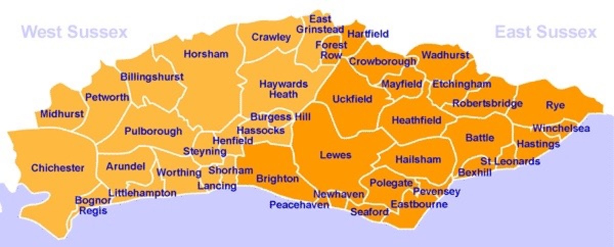 County of Sussex: I was born in Shoreham(by-sea), lived in Hurstpierpoint, not far due west from Hassocks