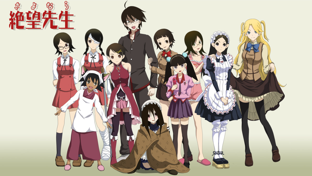 Sayonara zetsubou sensei characters