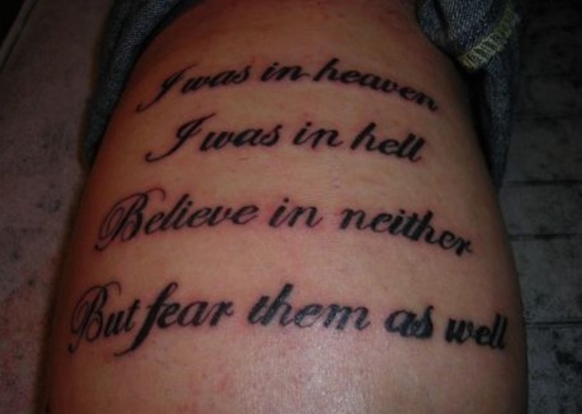Tattoo Ideas: Quotes on Death, Heaven, Mourning - HubPages