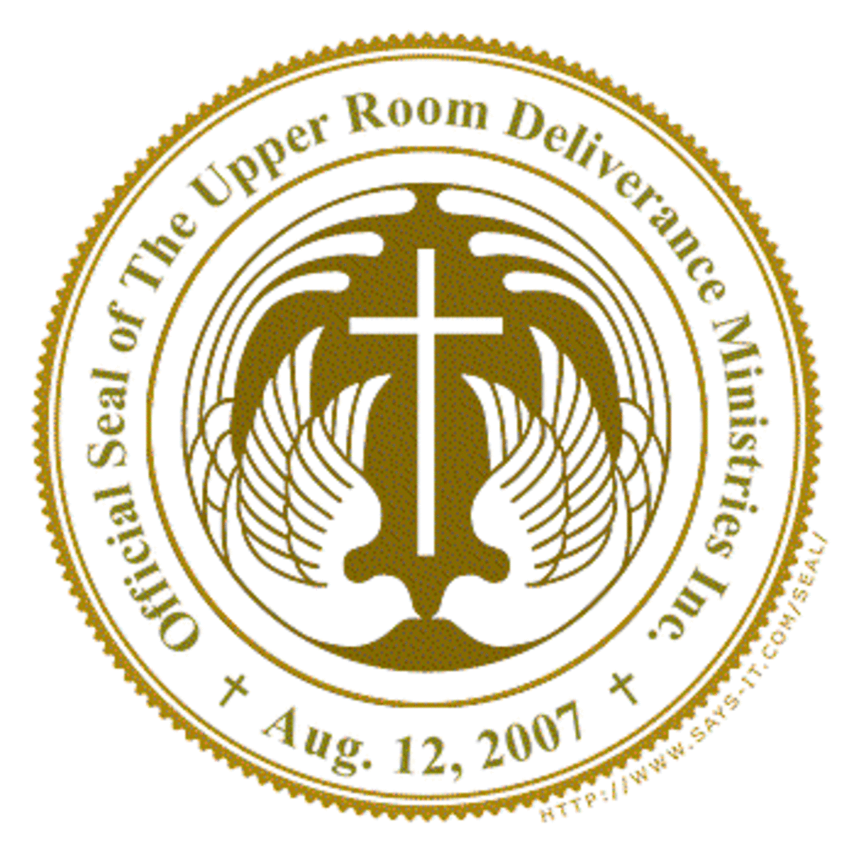 The Official Seal of The Upper Room Deliverance Ministries Inc.