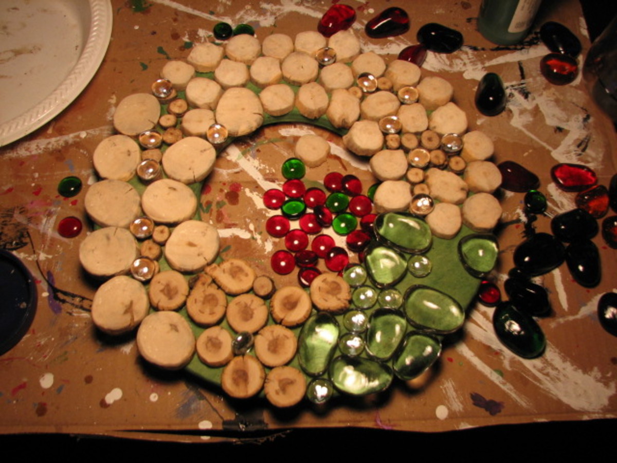 A Christmas Wreath I was working on and writing a "How To" hub about was one of the many things lost in the flood.
