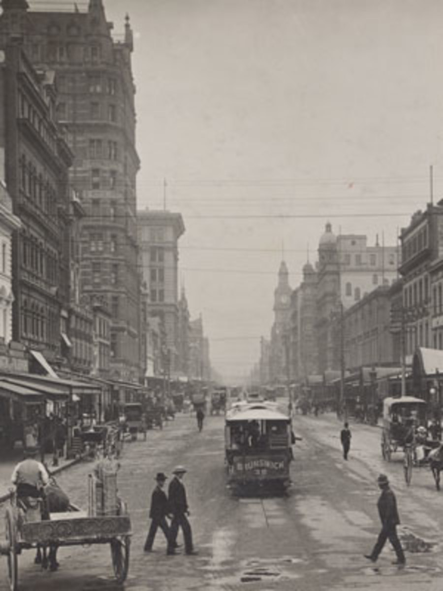 Squizzy Taylor grew up in the lanes and alleys of turn-of-the-century Melbourne. Photo tourism.vic.gov.au.