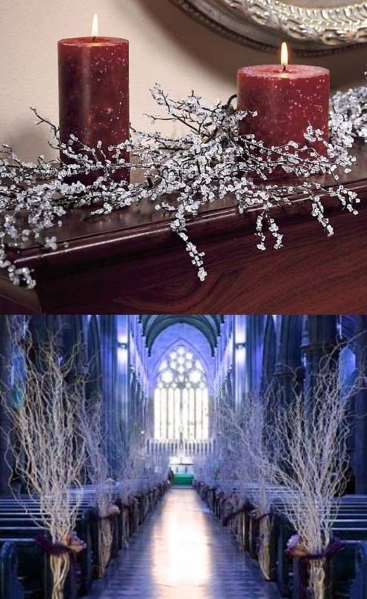 How To Make Iced Branches Winter Wedding Centerpieces