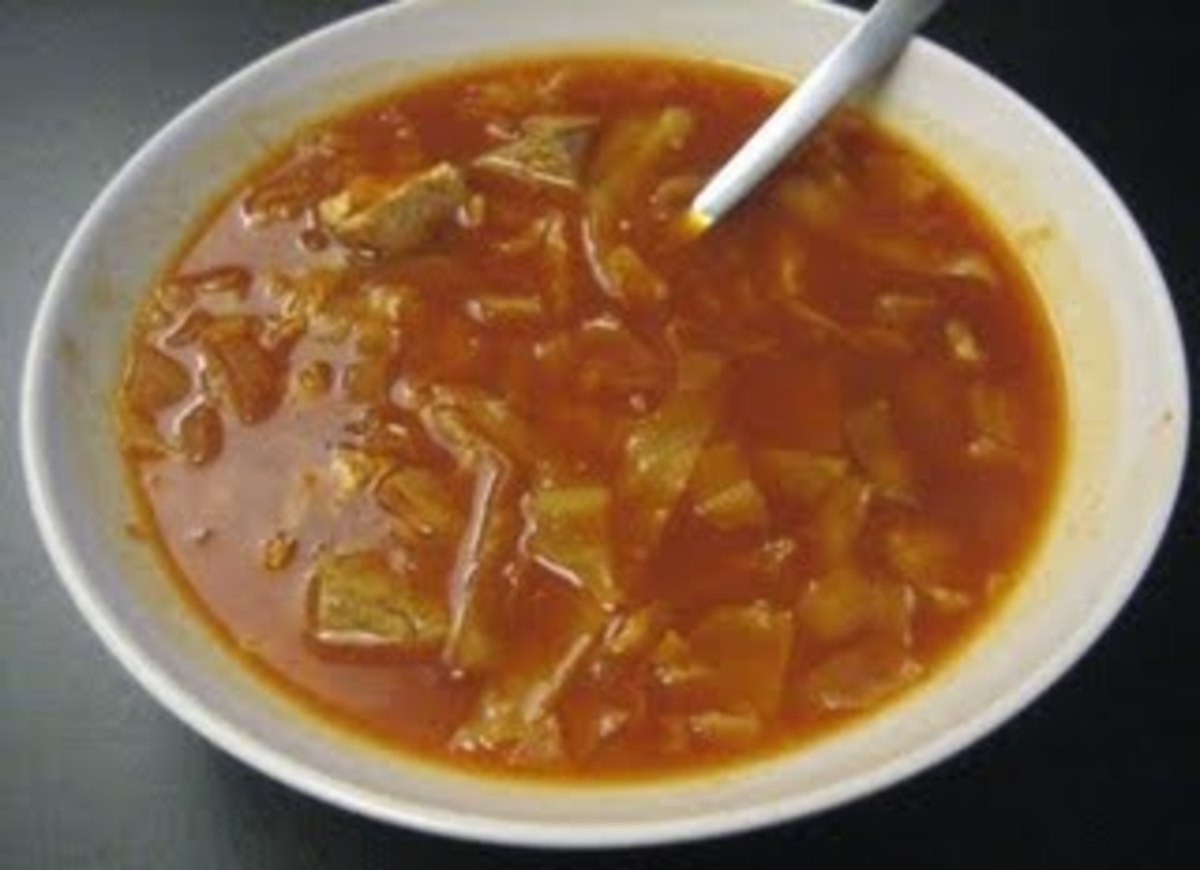 Sweet and Sour Cabbage Soup