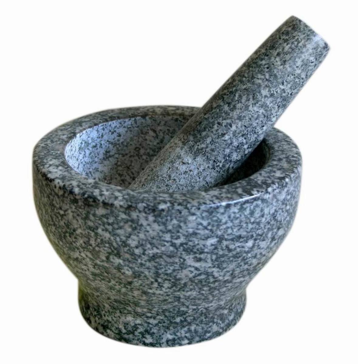 a simple granite mortar and pestel