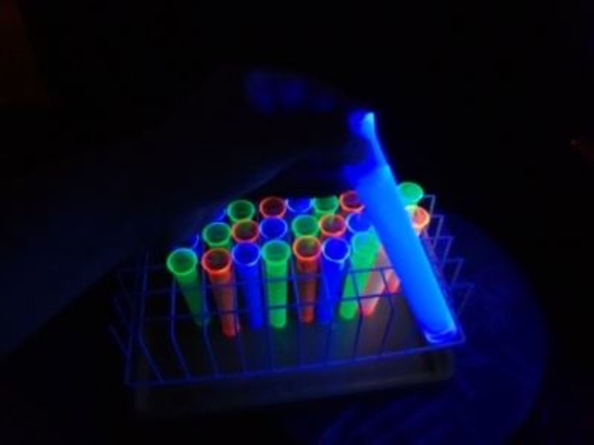 Glowing Test Tube Slime Experiments