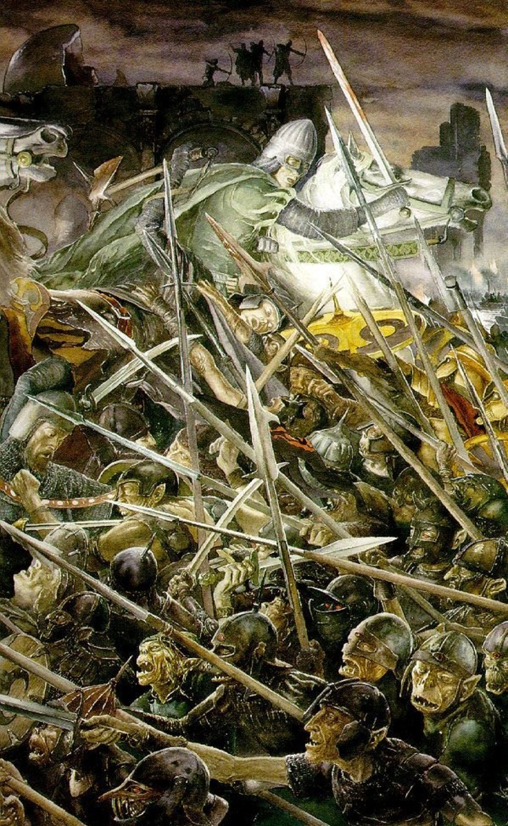 Siege of Gondor - Art by Alan Lee
