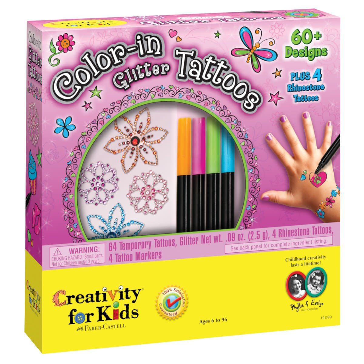 Color-in-tatoos are an age appropriate gift for a 5 year old girl. (Unfortunately!!)