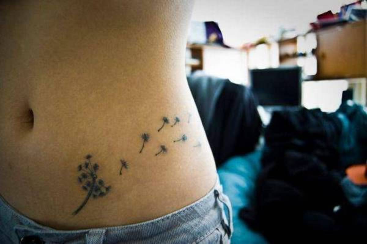 Dandelion Flower and Seed Tattoo Designs