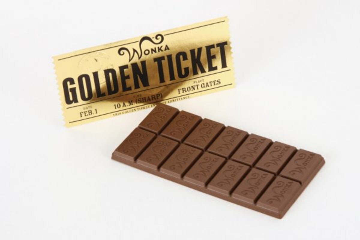 The Wonka bar with the golden ticket