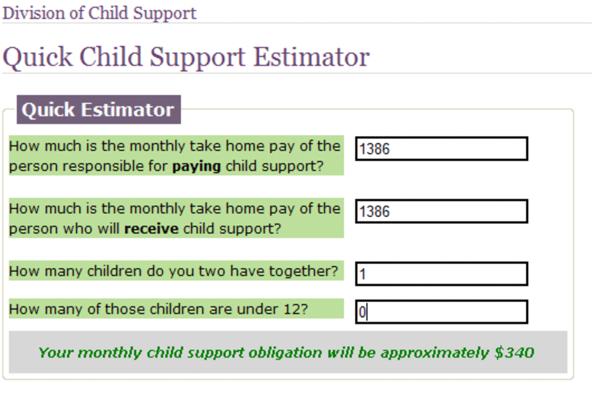 How Much In Child Support Will I Have To Pay/Get?