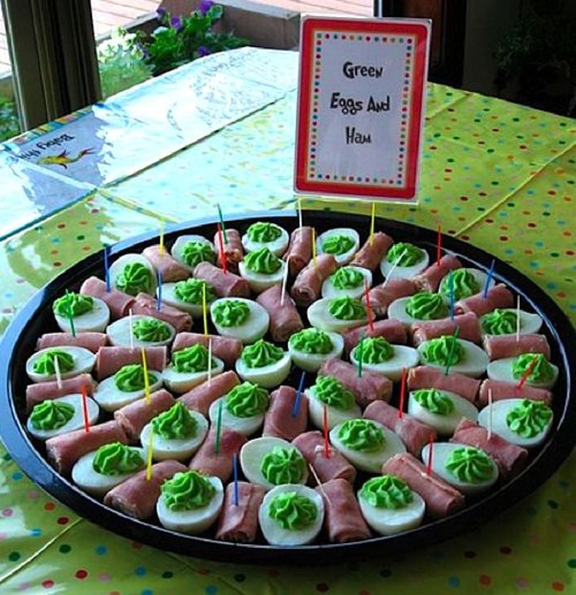 Serve a platter of Green Eggs and Ham!