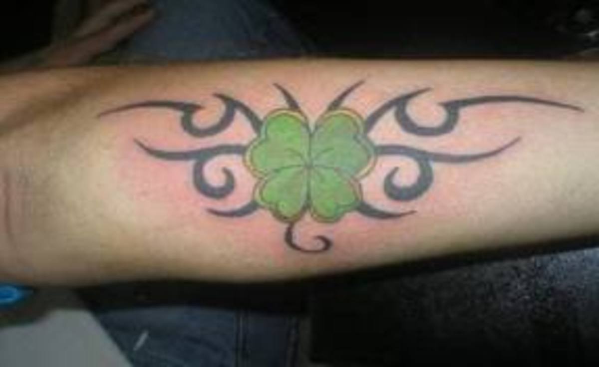 hummingbird 4 leaf clover tattoo for men｜TikTok Search