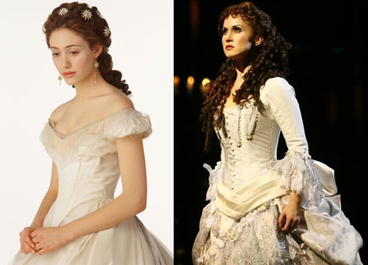 Musical The Phantom of The Opera Christine Daae Cosplay White Robe
