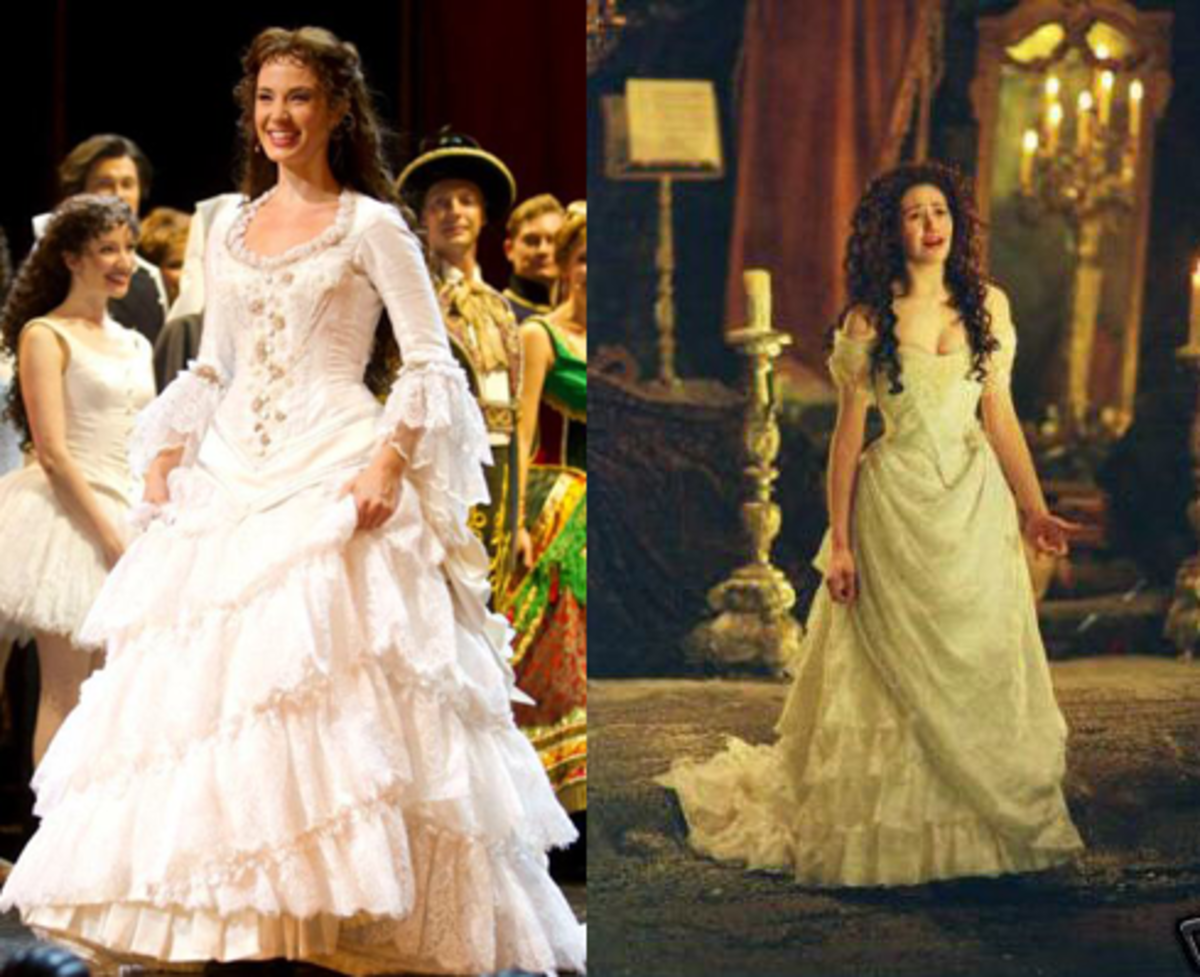 Christine Daaé's Costumes From "Phantom": Musical vs. Movie - HobbyLark