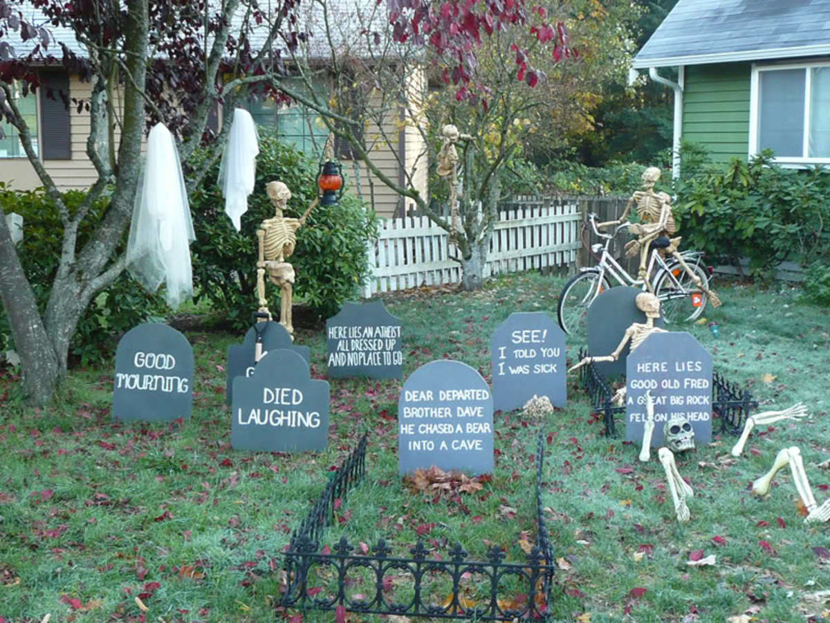 How to Make a Halloween Graveyard