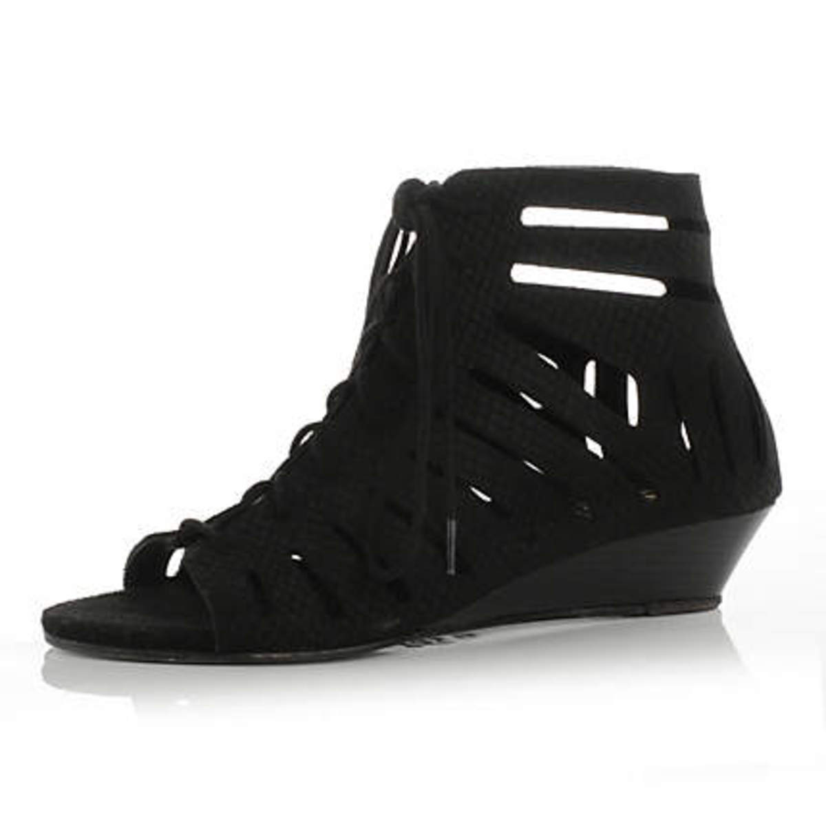 Trendy cage wedge sandal