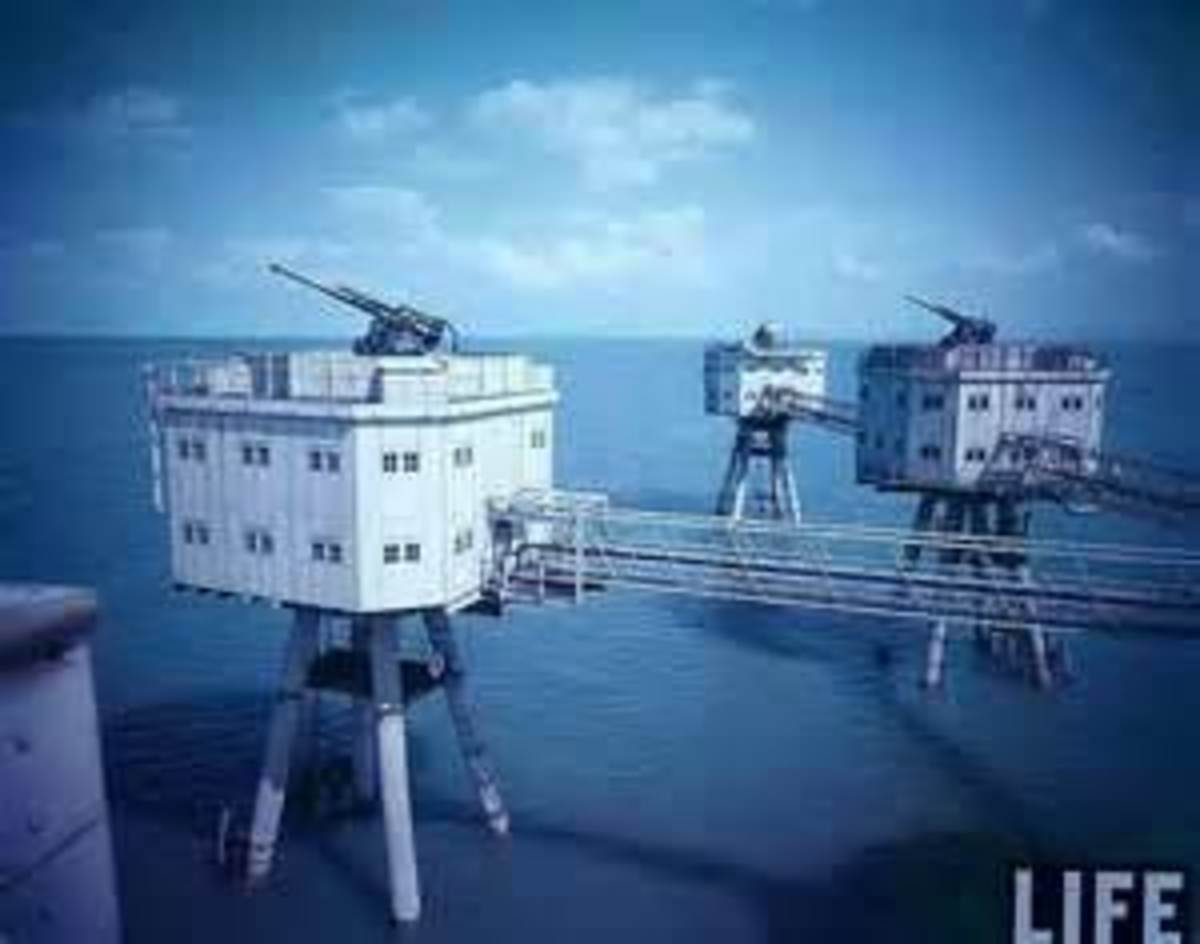 Maunsell Army Fort before decommissioning 
