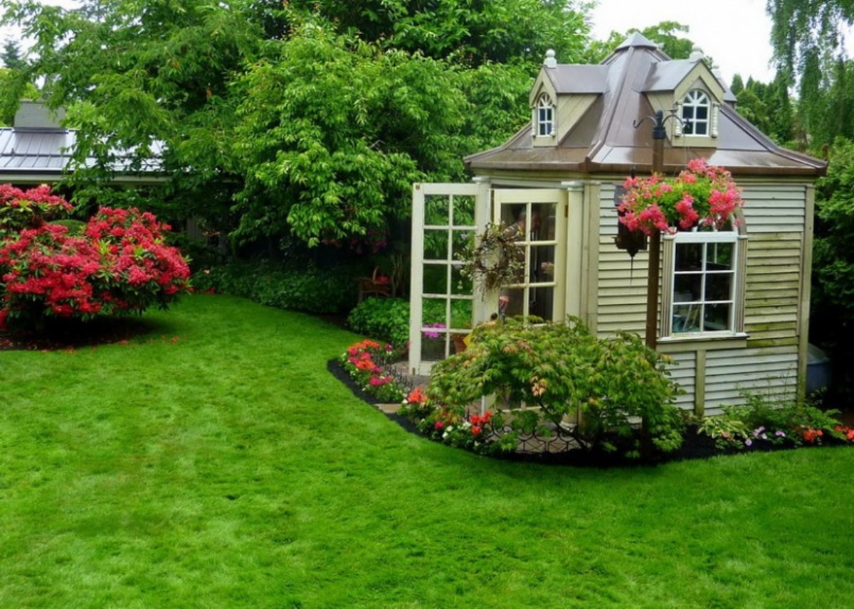 Beautiful Garden Shed - Victorian Garden Tool Storage - Backyard Architecture