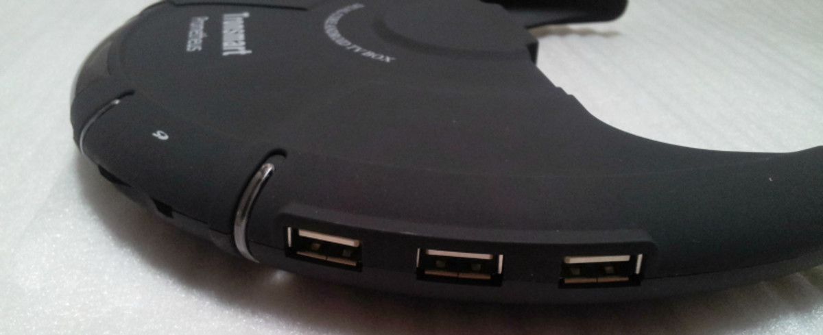 USB ports on the right of the Prometheus