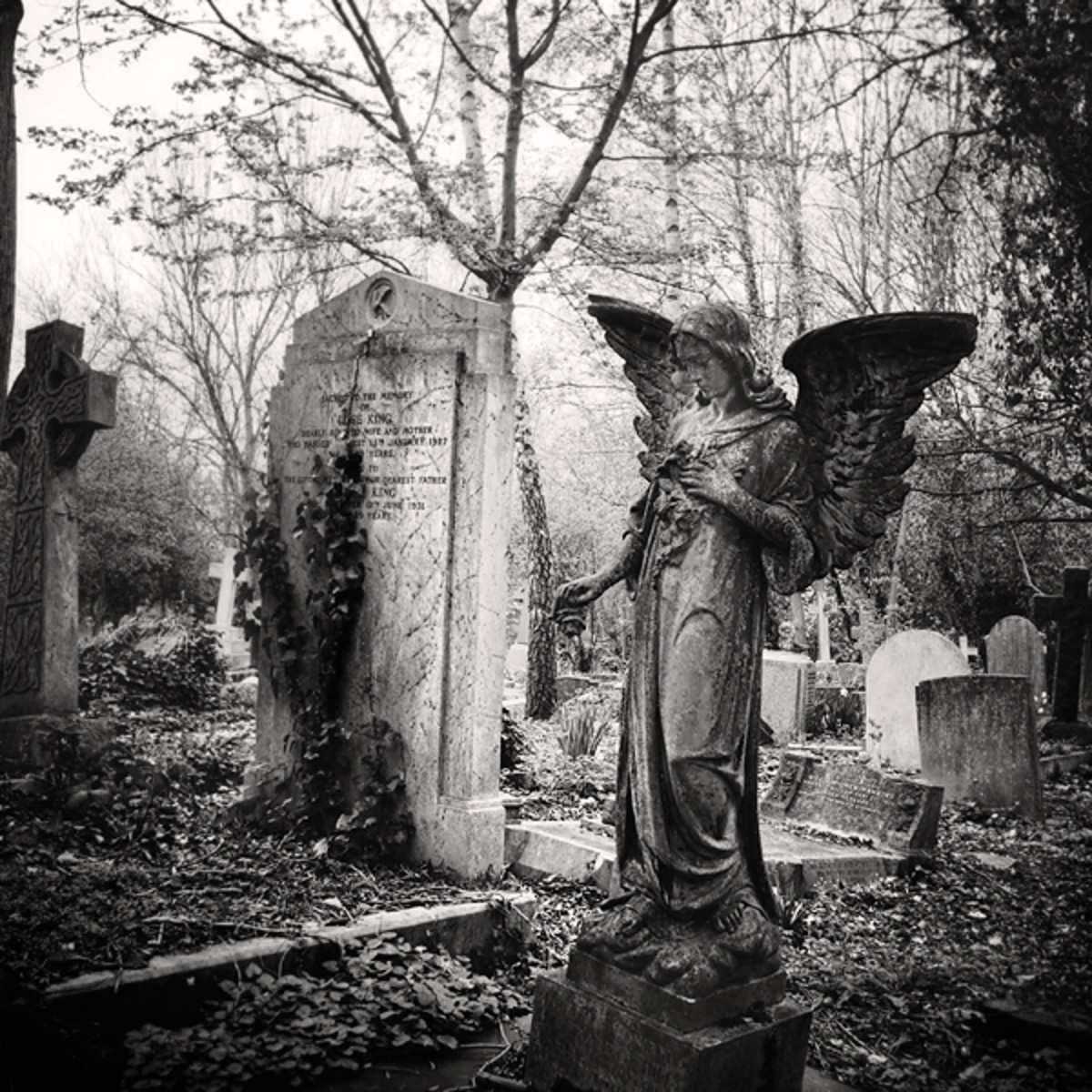 Ваганьковском кладбище ангел