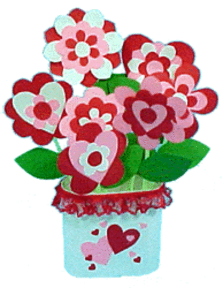 Hearts & Flowers Paper Bouquet 