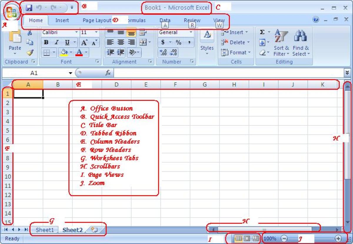 Excel 2007 Workspace