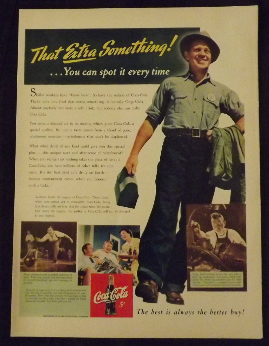 1942 Coca-Cola Ad Sold for $11.00