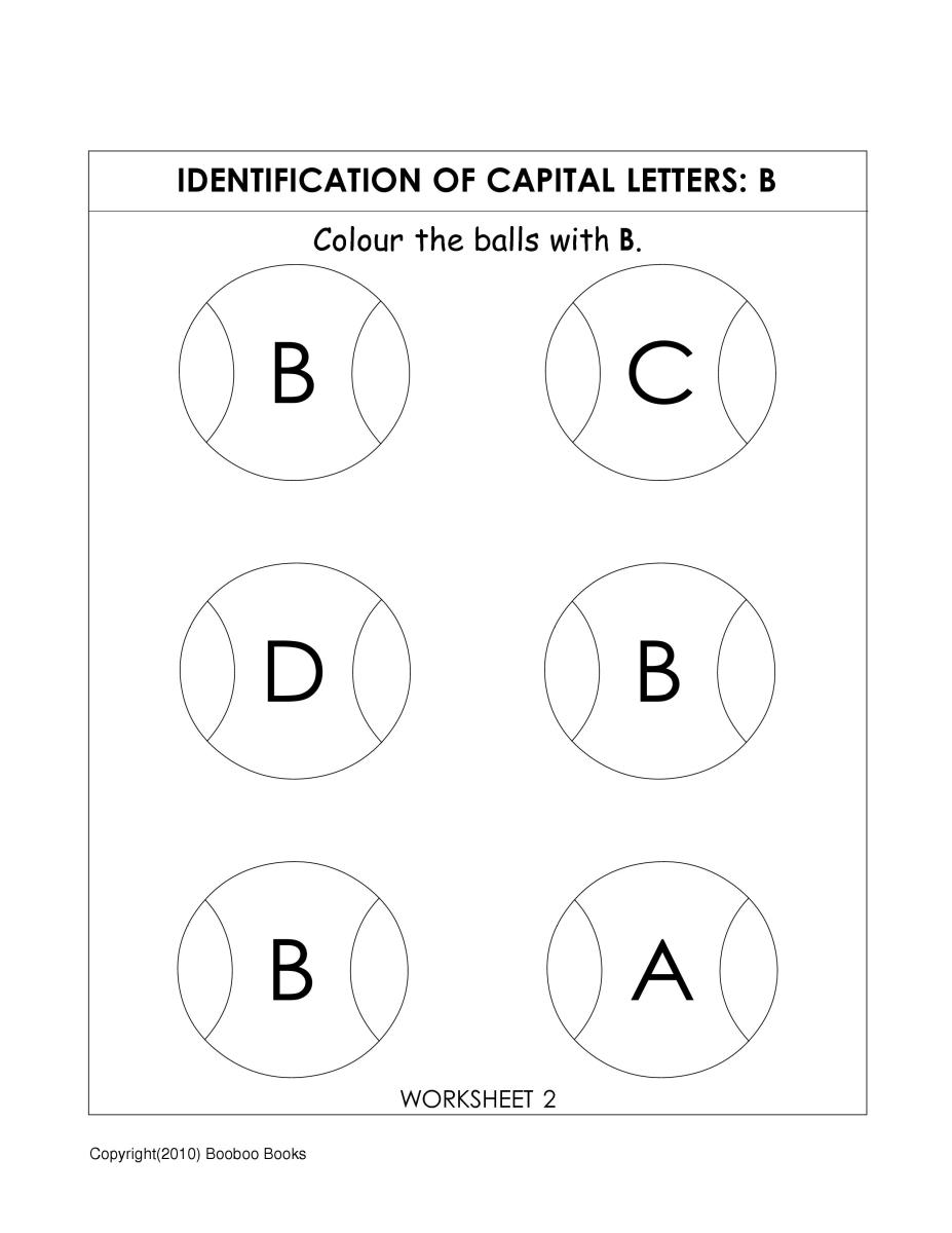 Letter recognition worksheets - letter b