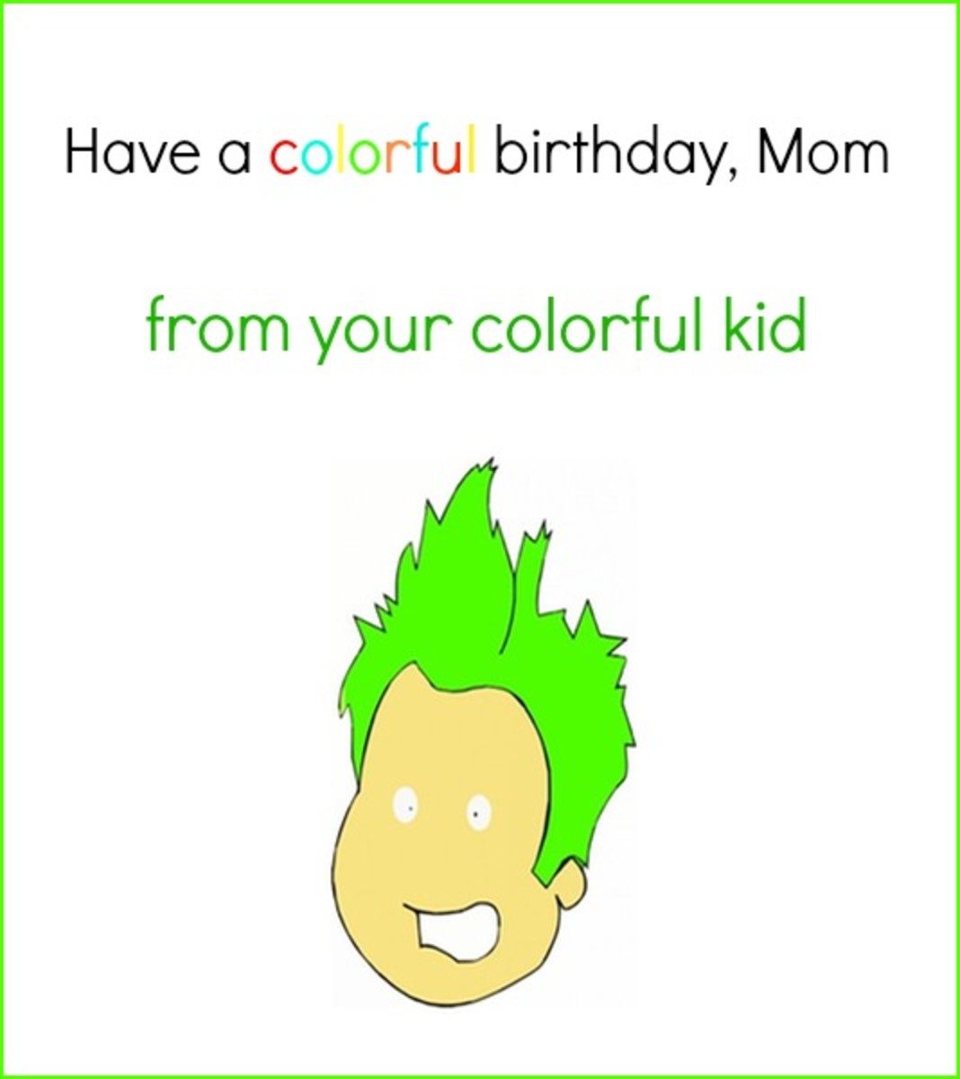 Inside Happy Birthday to Mom Funny Card