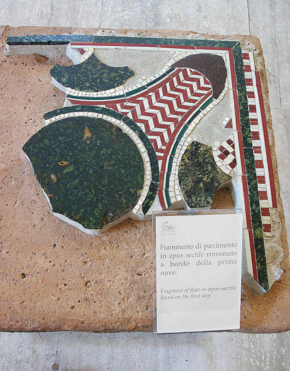 Section of floor tile