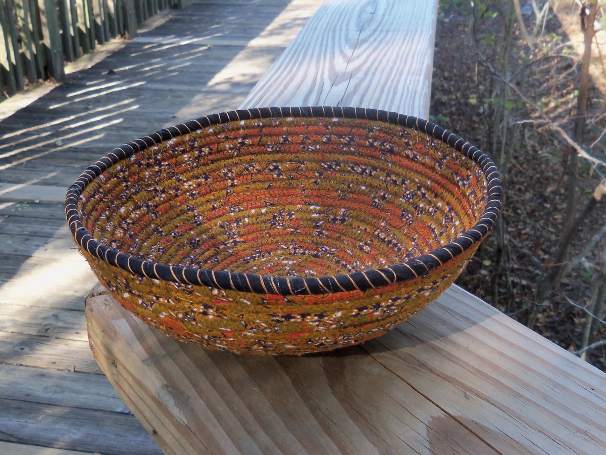 The beauty of a corded-fabric bowl.