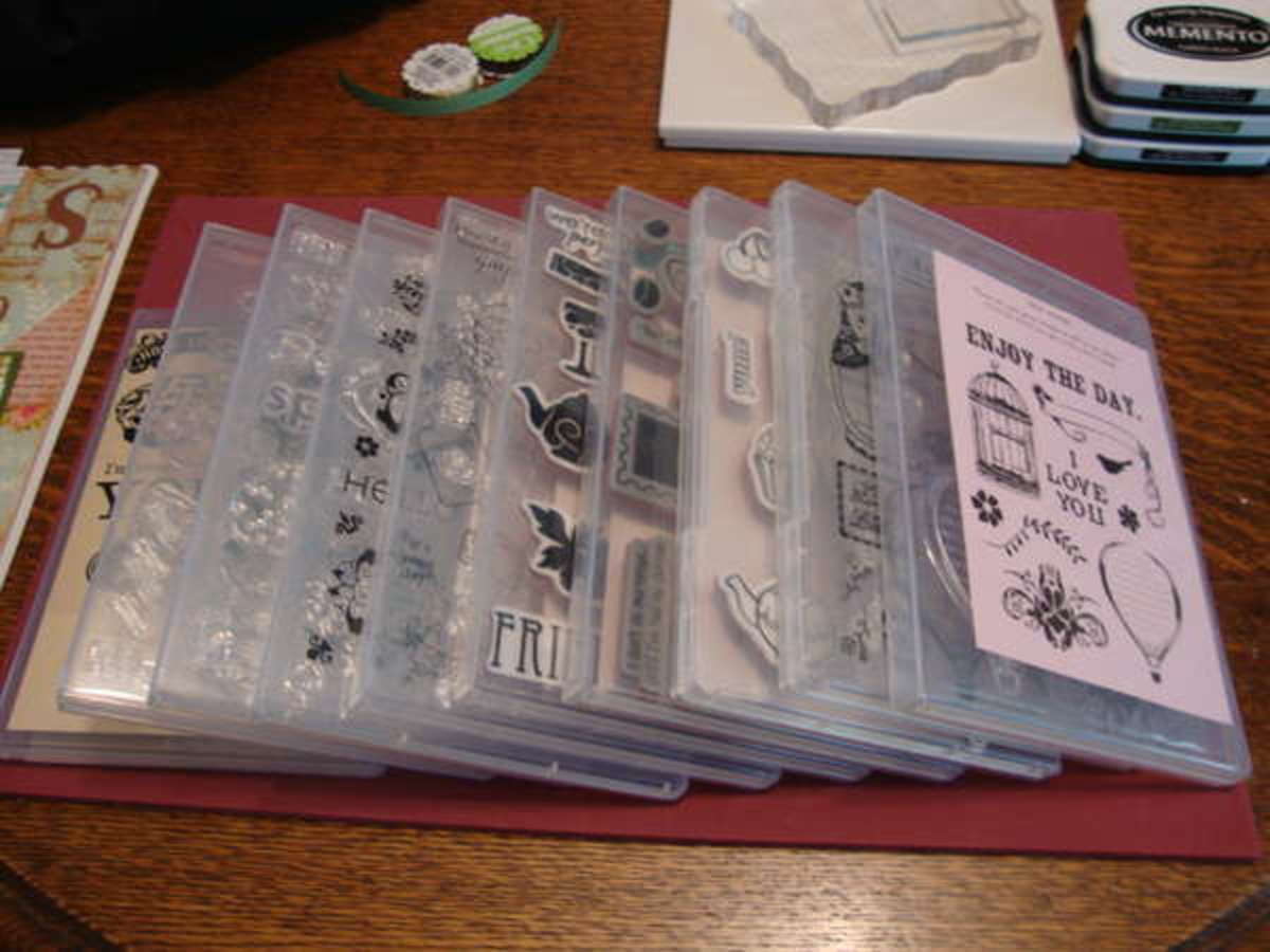 Acrylic stamps are easy to use and store, They come in a set with a specific theme