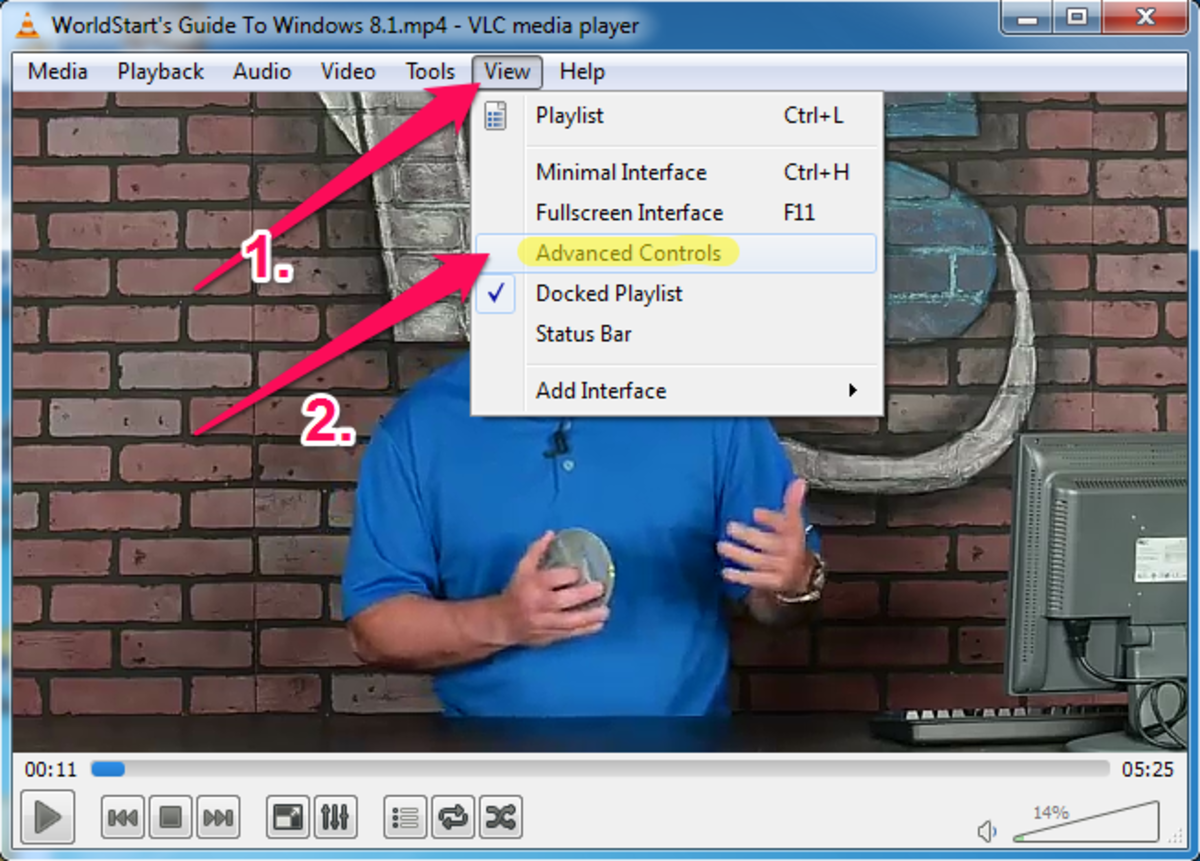 Quickly and easily enable advanced control options in VLC