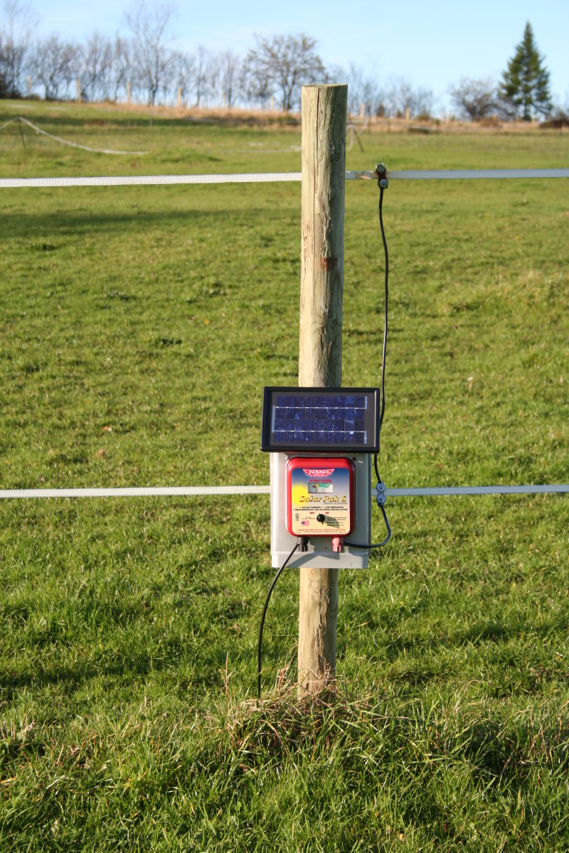An Installed Electric Fence Charger