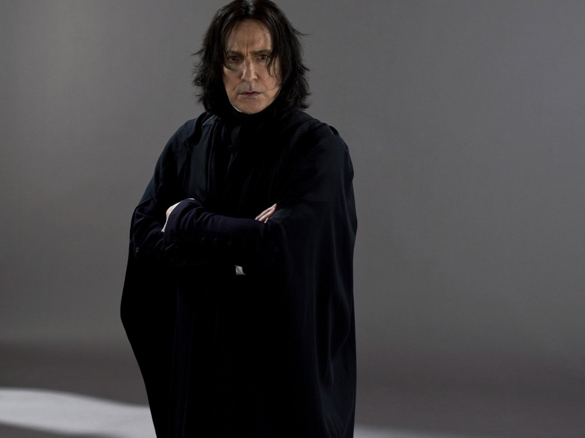 Alan Rickman as Severus Snape