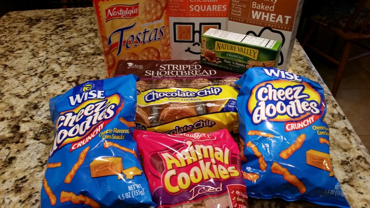 Dollar Store Snacks purchased for $9.00