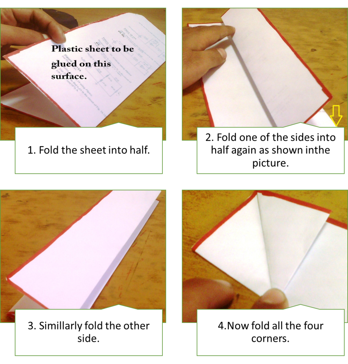 How to make a paper boat.