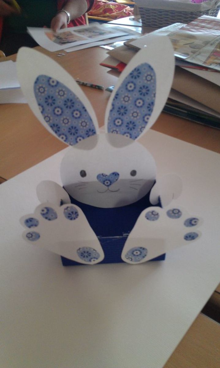 Paper Bunny | Easy DIY Easter Basket Ideas for Kids