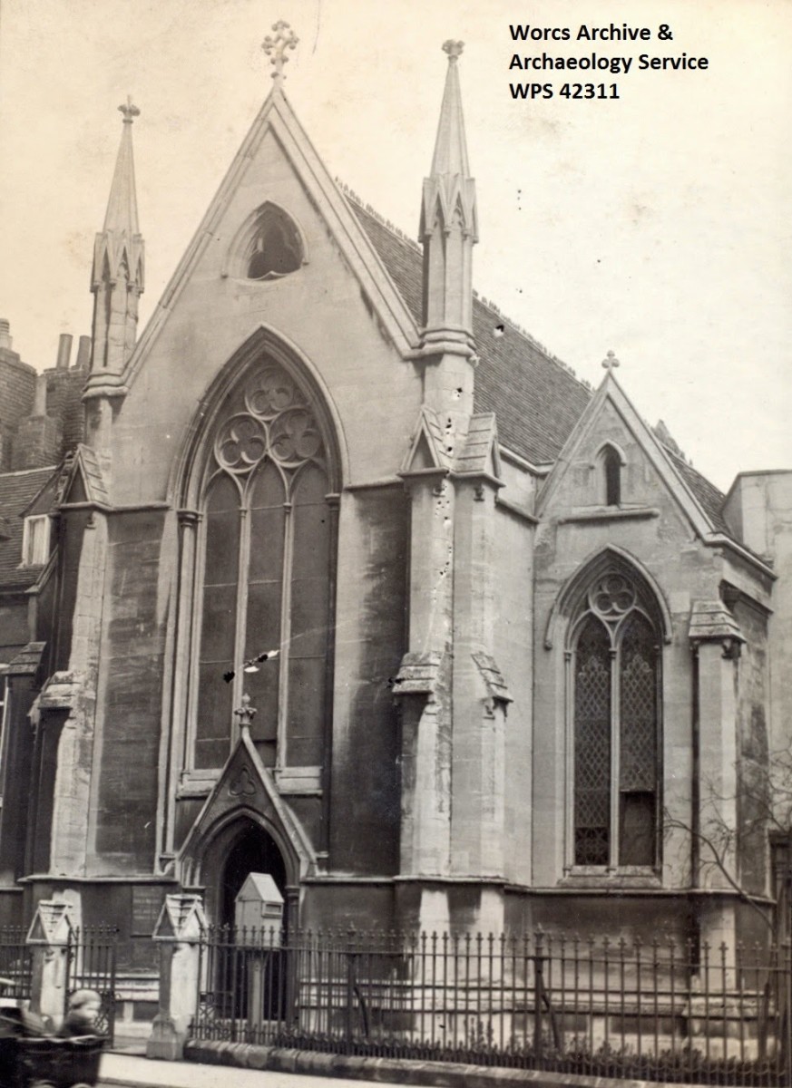 St. Michael's Church. The stone piece found during the dig would have come from one of the two ornamental turrets.