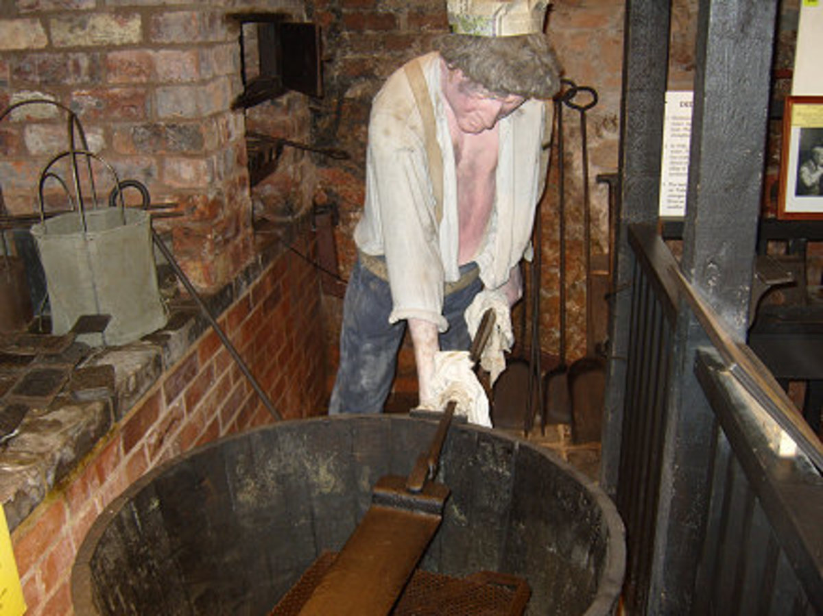 Hardening the needles by heating them then quenching them in oil. Forge Mill. http://www.forgemill.org.uk/explore09.htm Copyright permission
