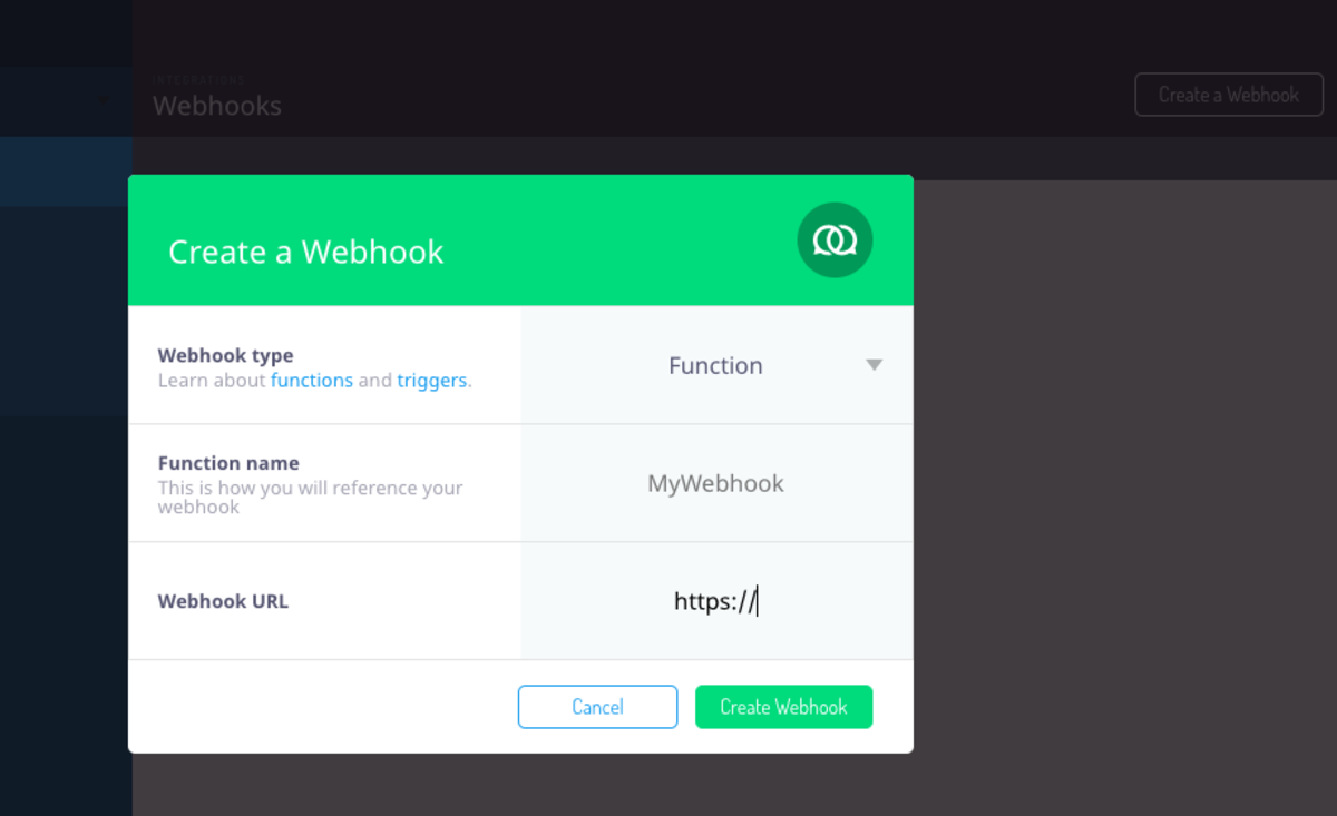 Create a Webhook