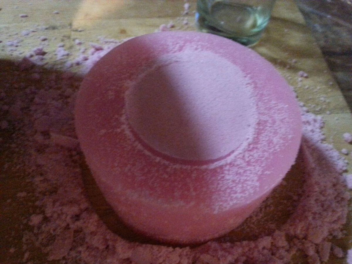 A finished filled mold