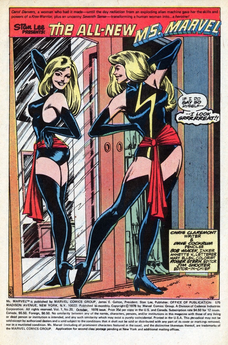 Beginning Splash Page to Ms. Marvel #20 