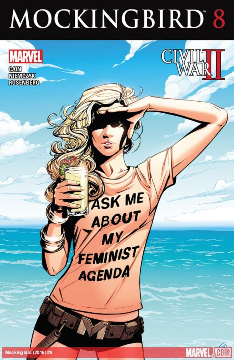 Mockingbird's infamous final issue.  