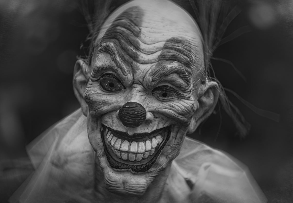 The monster often appears as a mysterious clown