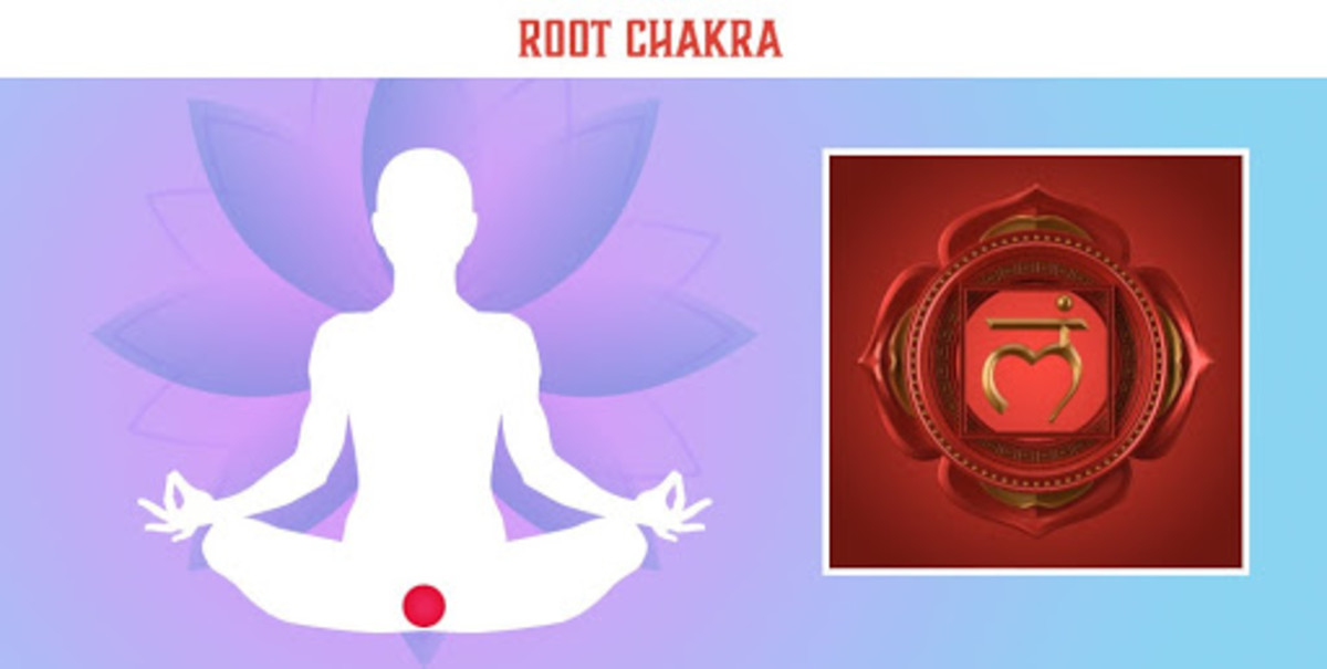 Focusing on the chakra location (Muladhara chakra is also called Root chakra)