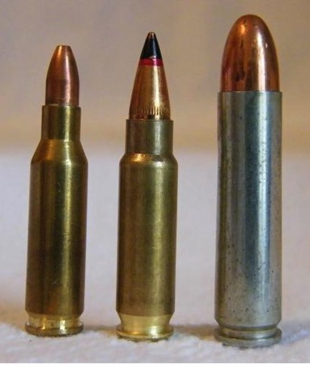 4.6 hollow point, 5.7 steel tip and .30 carbine