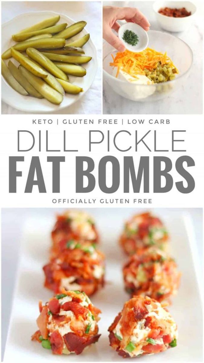 Dill Pickle Fat Bombs by officiallyglutenfree.com